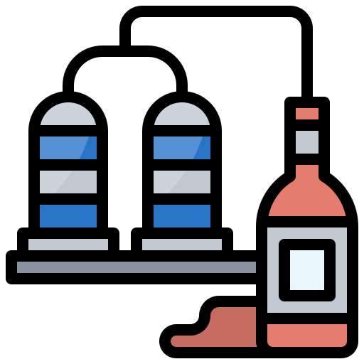destillieren Surang Lineal Color icon