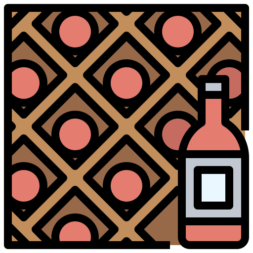 wijnkelder Surang Lineal Color icoon