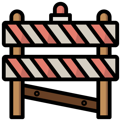 Barrier Surang Lineal Color icon