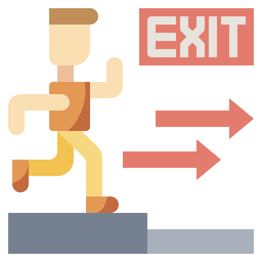 Emergency exit Surang Flat icon