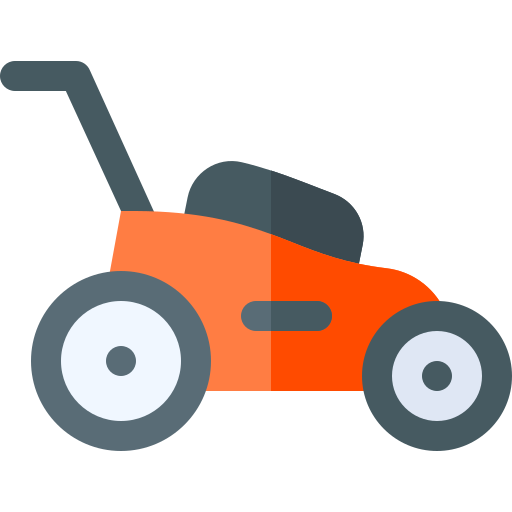 Lawn mower Basic Rounded Flat icon