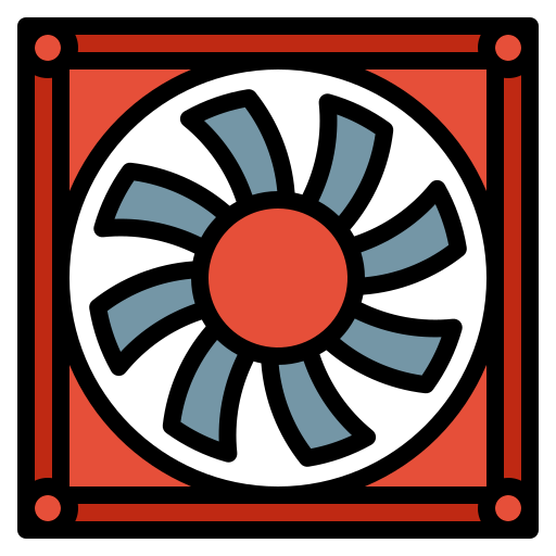 ventilador Generic Outline Color icono
