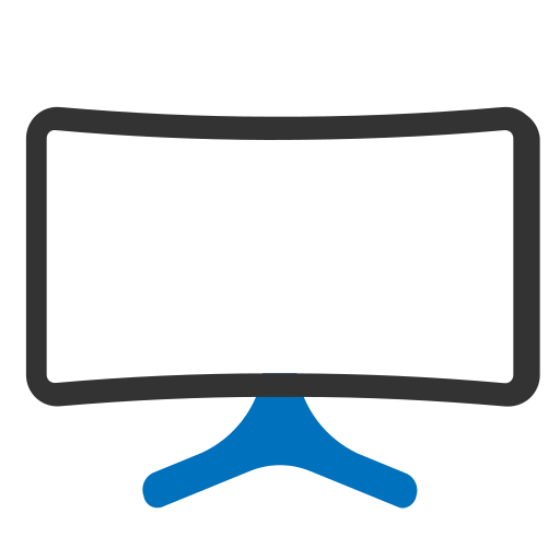 Wide screen Generic Blue icon