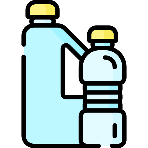 botella de plástico Special Lineal color icono