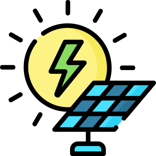 energía solar Special Lineal color icono