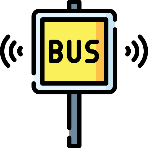 Bus stop Special Lineal color icon