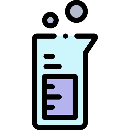 Beaker Detailed Rounded Lineal color icon