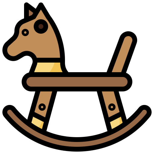 koń na biegunach Surang Lineal Color ikona