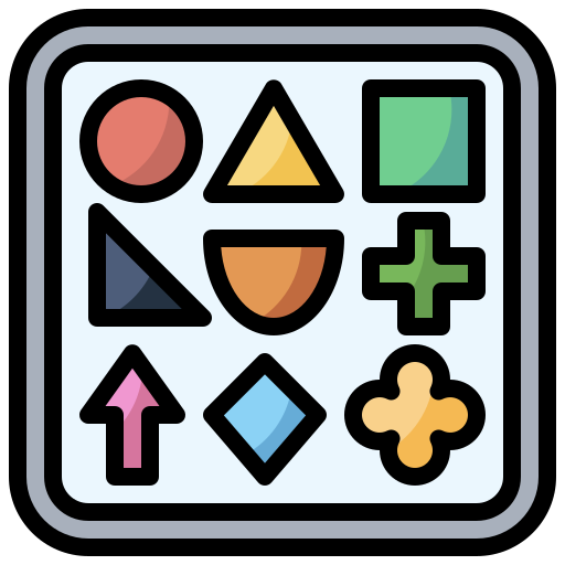 Shapes design Surang Lineal Color icon