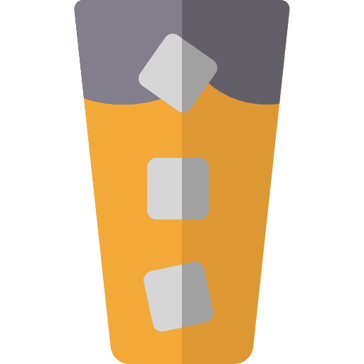 Кофе со льдом Basic Rounded Flat иконка