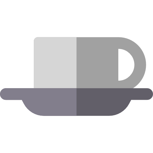 koffiekop Basic Rounded Flat icoon