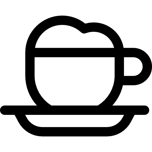 tazza di caffè Basic Rounded Lineal icona