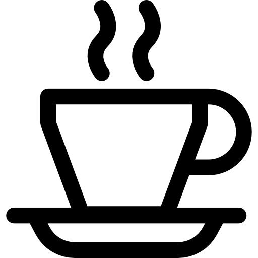 xícara de café Basic Rounded Lineal Ícone