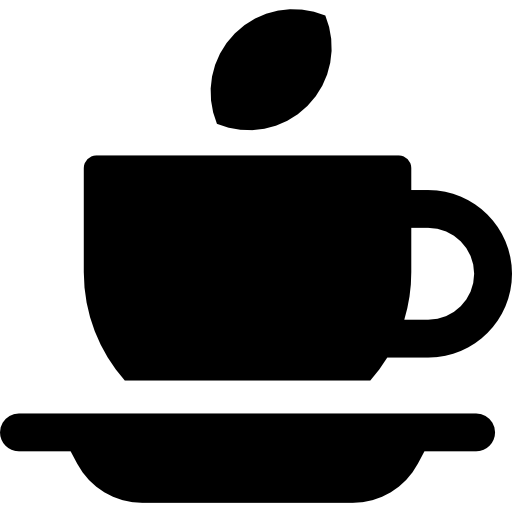 tazza da tè Basic Rounded Filled icona