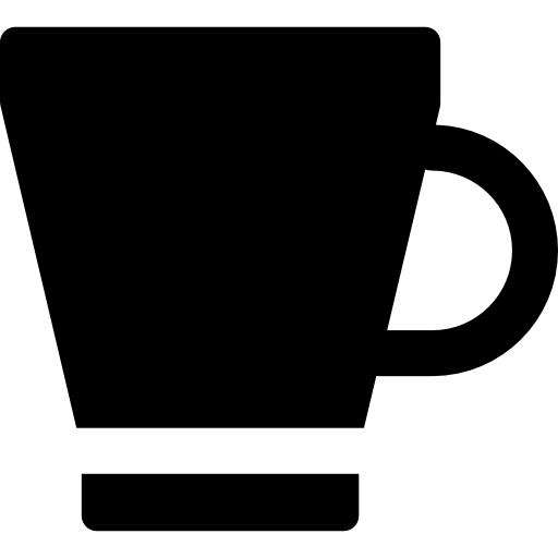 koffiekop Basic Rounded Filled icoon