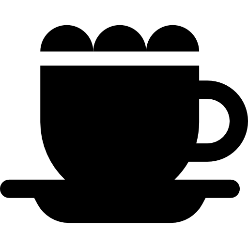 café com leite Basic Rounded Filled Ícone