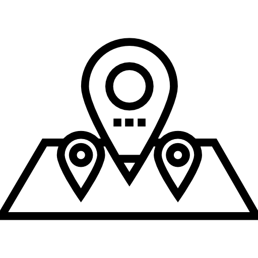 ubicaciones Detailed Straight Lineal icono