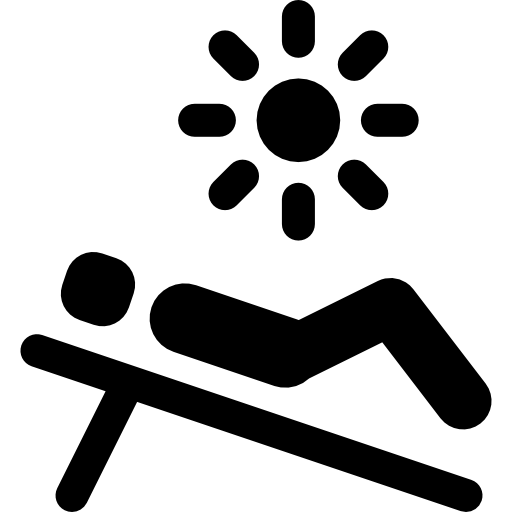 cama solar Basic Rounded Filled icono
