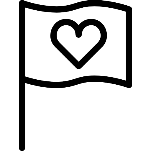 bandera Pixel Perfect Lineal icono