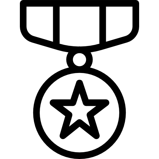 Medal Pixel Perfect Lineal icon