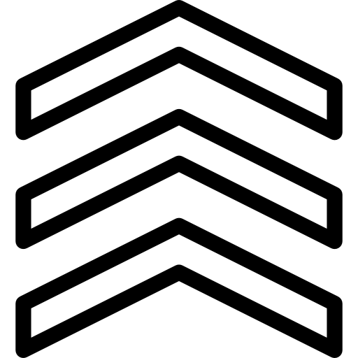 chevron Pixel Perfect Lineal Ícone