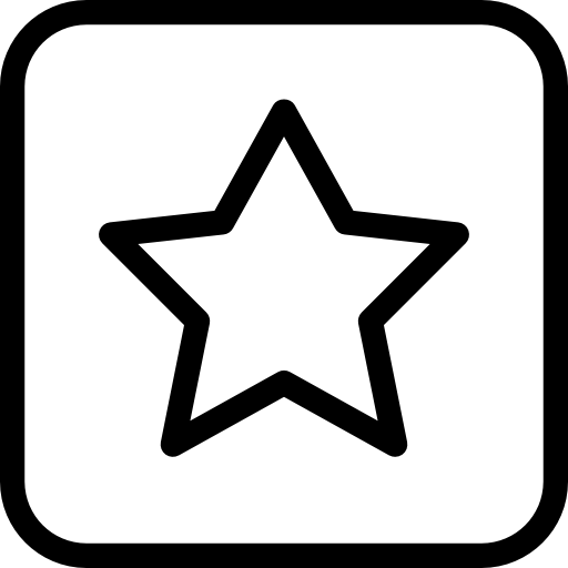 estrella Pixel Perfect Lineal icono