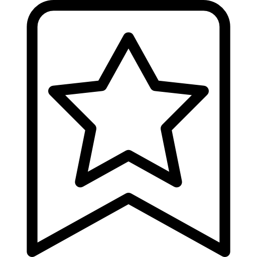 gwiazda Pixel Perfect Lineal ikona