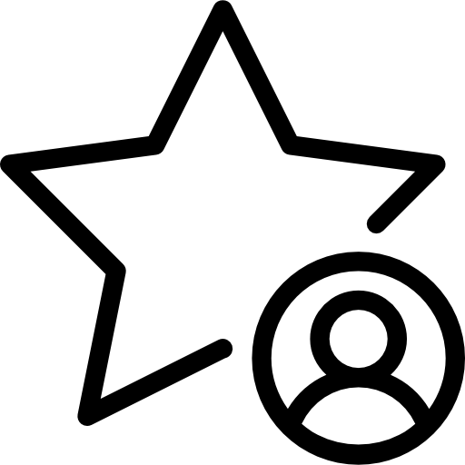 Star Pixel Perfect Lineal icon