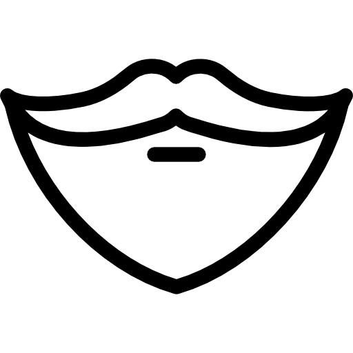 barba Pixel Perfect Lineal icono
