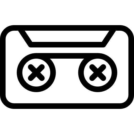 Cassette Pixel Perfect Lineal icon