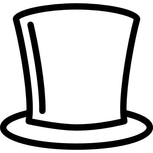wysoki kapelusz Pixel Perfect Lineal ikona