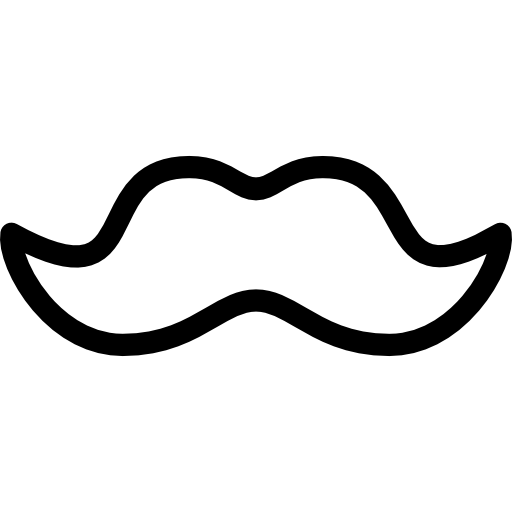 bigode Pixel Perfect Lineal Ícone
