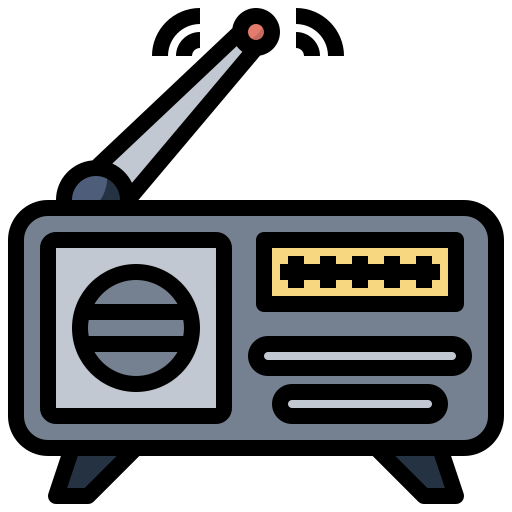 radio Surang Lineal Color icon