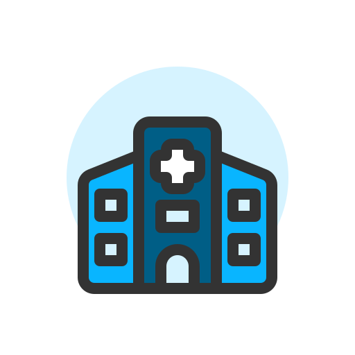 Hospital building Generic Outline Color icon