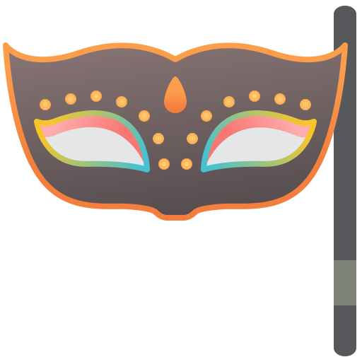 Party mask Amethys Design Flat icon