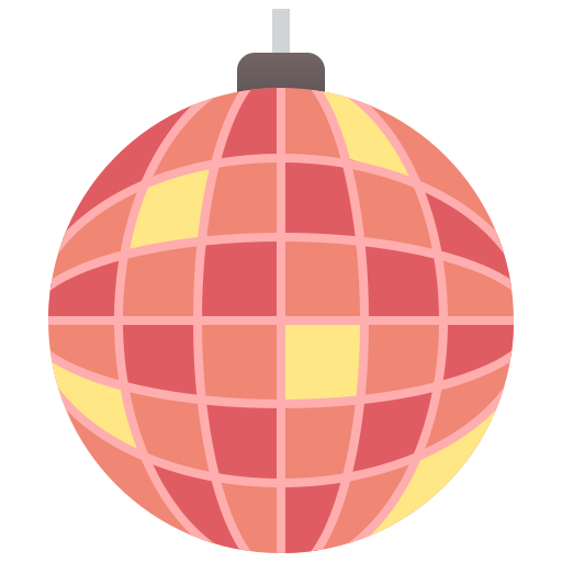 disco ball Amethys Design Flat icon
