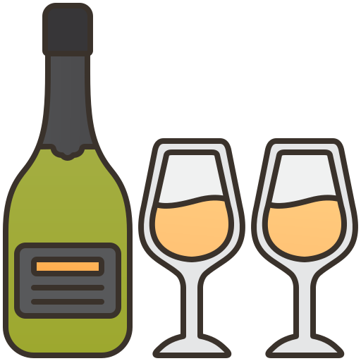 Champagne glass Amethys Design Lineal Color icon