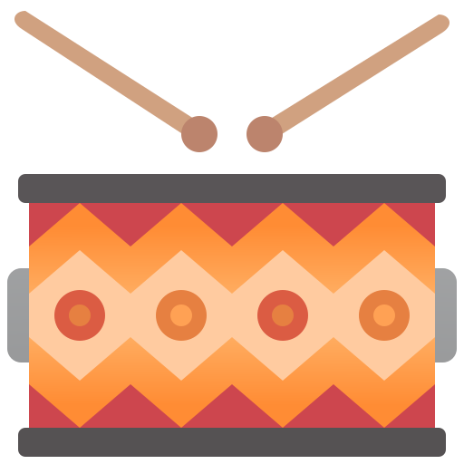 Drums Amethys Design Flat icon