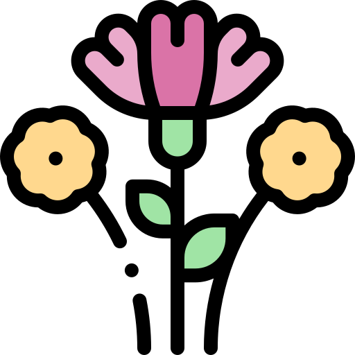 Flowers Detailed Rounded Lineal color icon