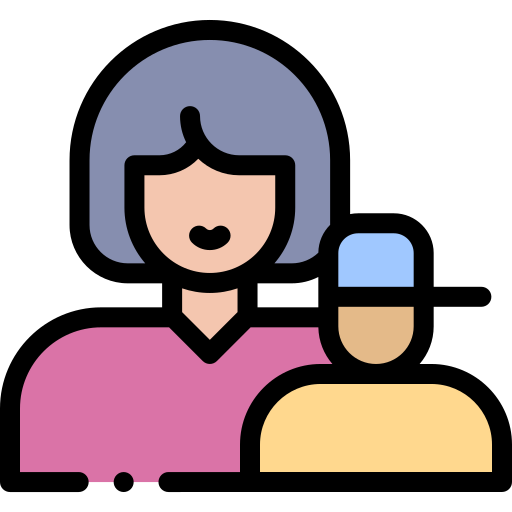 mama Detailed Rounded Lineal color icon