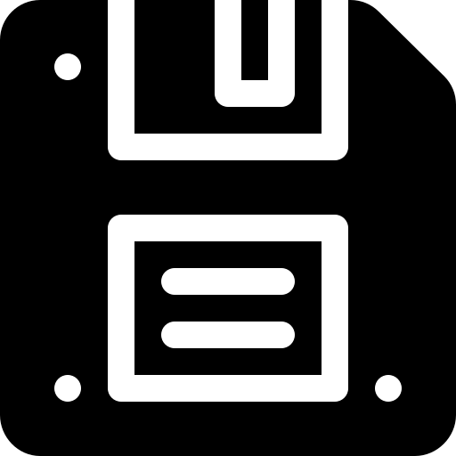 floppy disk Basic Rounded Filled icoon