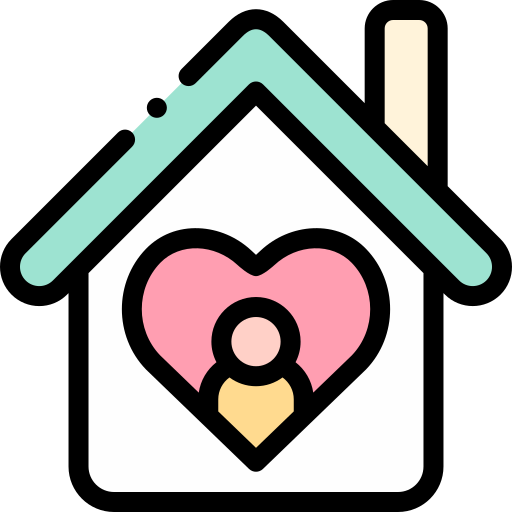Orphanage Detailed Rounded Lineal color icon