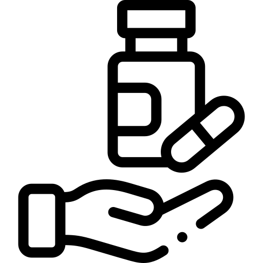 médicament Detailed Rounded Lineal Icône