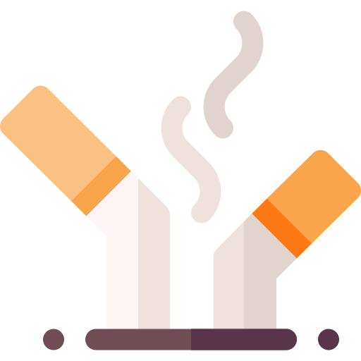 Cigarette butt Basic Rounded Flat icon