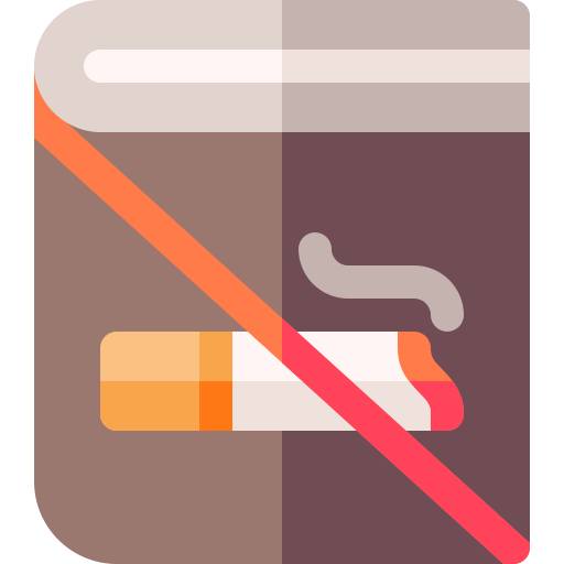 dejar de fumar Basic Rounded Flat icono