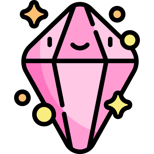 Crystal Kawaii Lineal color icon