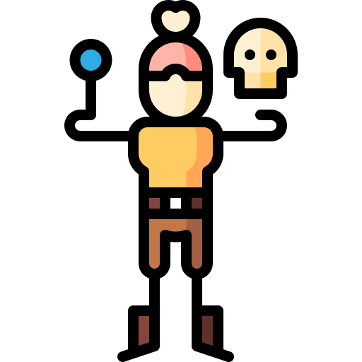 Anthropology Puppet Characters Lineal Color icon