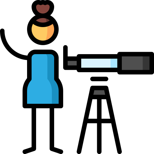 천문학 Puppet Characters Lineal Color icon