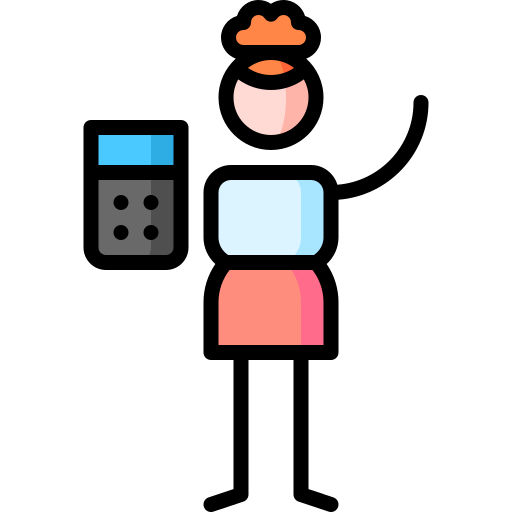 数学 Puppet Characters Lineal Color icon