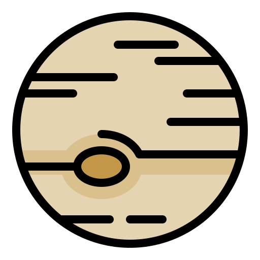 jupiter Generic Outline Color icoon